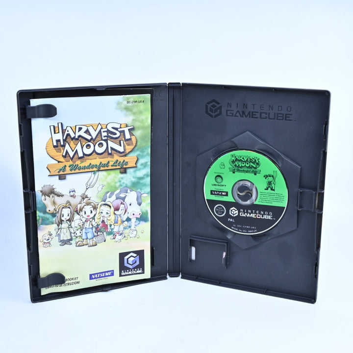 Harvest Moon A Wonderful Life - Nintendo Gamecube Game + Manual - PAL