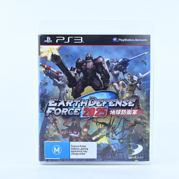 Earth Defense Force 2025 - Sony Playstation 3 / PS3 Game + Manual - MINT DISC!