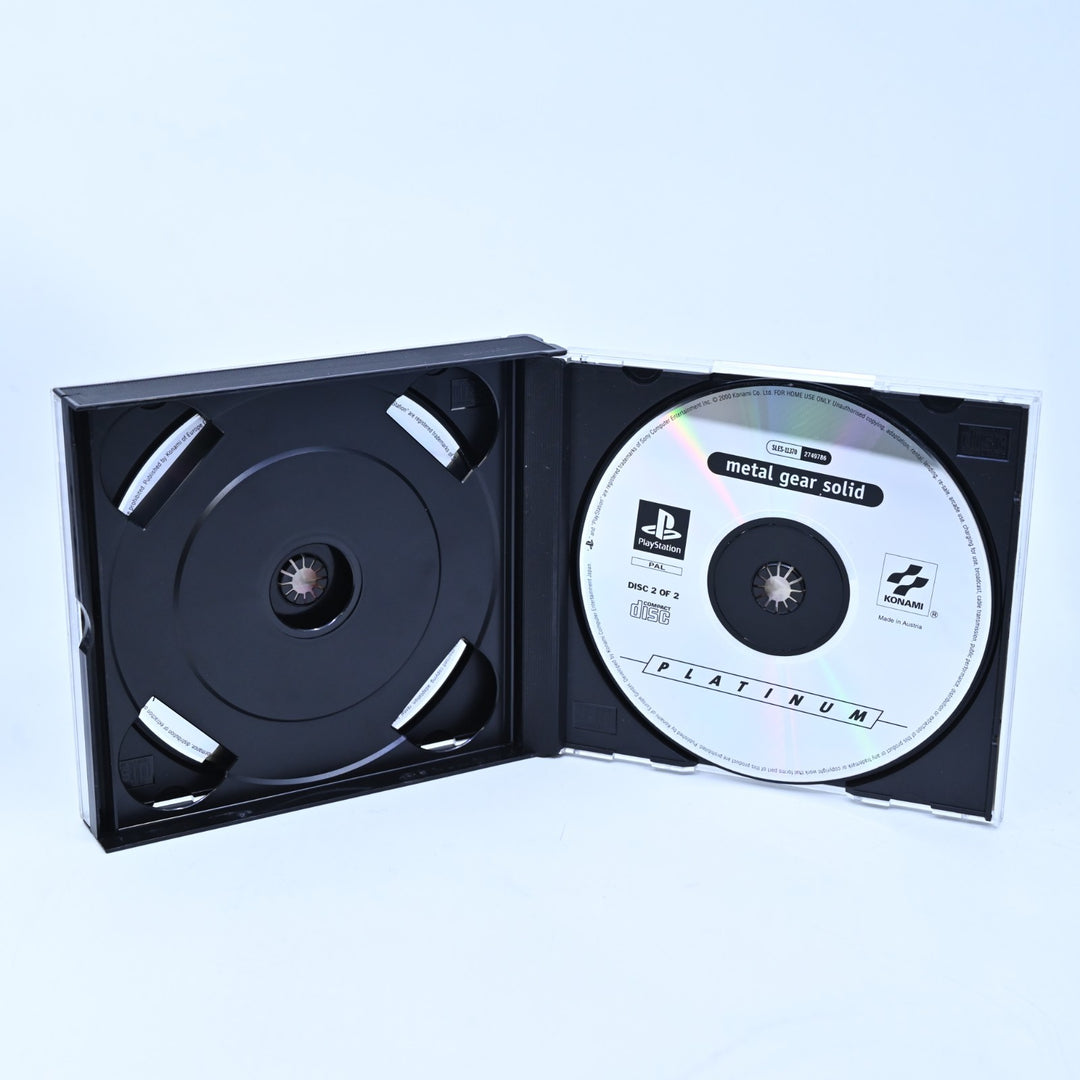 Metal Gear Solid - Sony Playstation 1 / PS1 Game - No Manuals - PAL - MINT DISC!