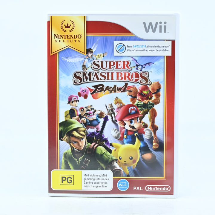 Super Smash Bros. Brawl - Nintendo Wii Game + Manual - PAL - MINT DISC!