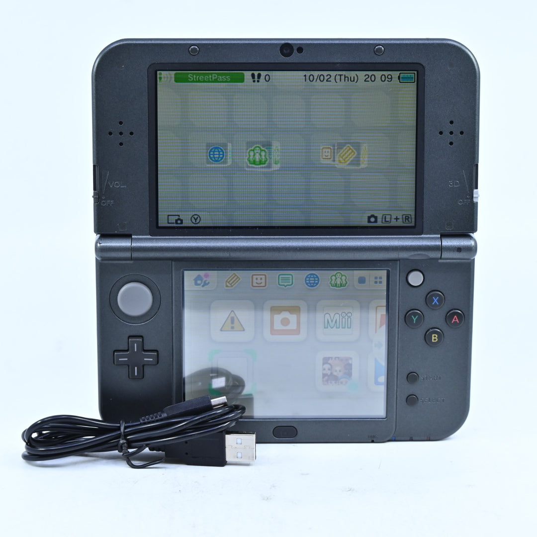 Metallic Black - Top IPS - 'New' Nintendo 3DS Console XL RED-001 - PAL FREE POST