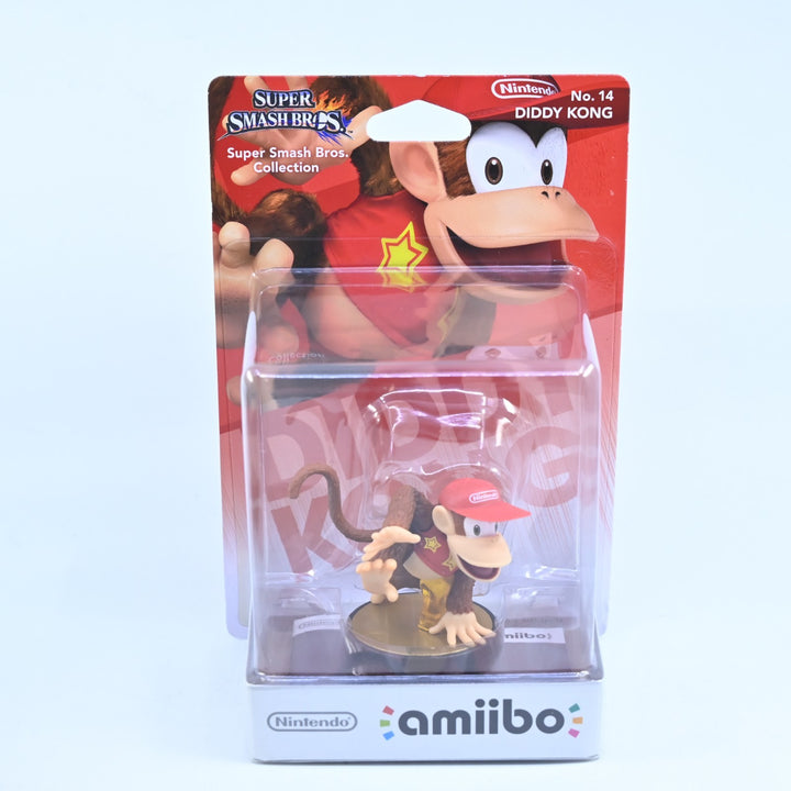 SEALED! Diddy Kong Amiibo No. 14 - Super Smash Bros. Collection - Toy