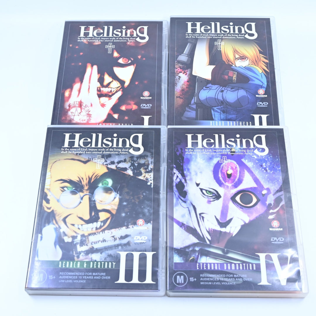 Hellsing - Volumes 1 to 4 Complete - Region 4 - Anime DVDs