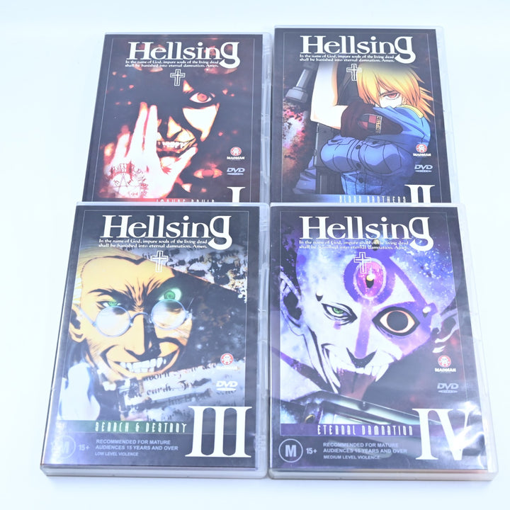 Hellsing - Volumes 1 to 4 Complete - Region 4 - Anime DVDs