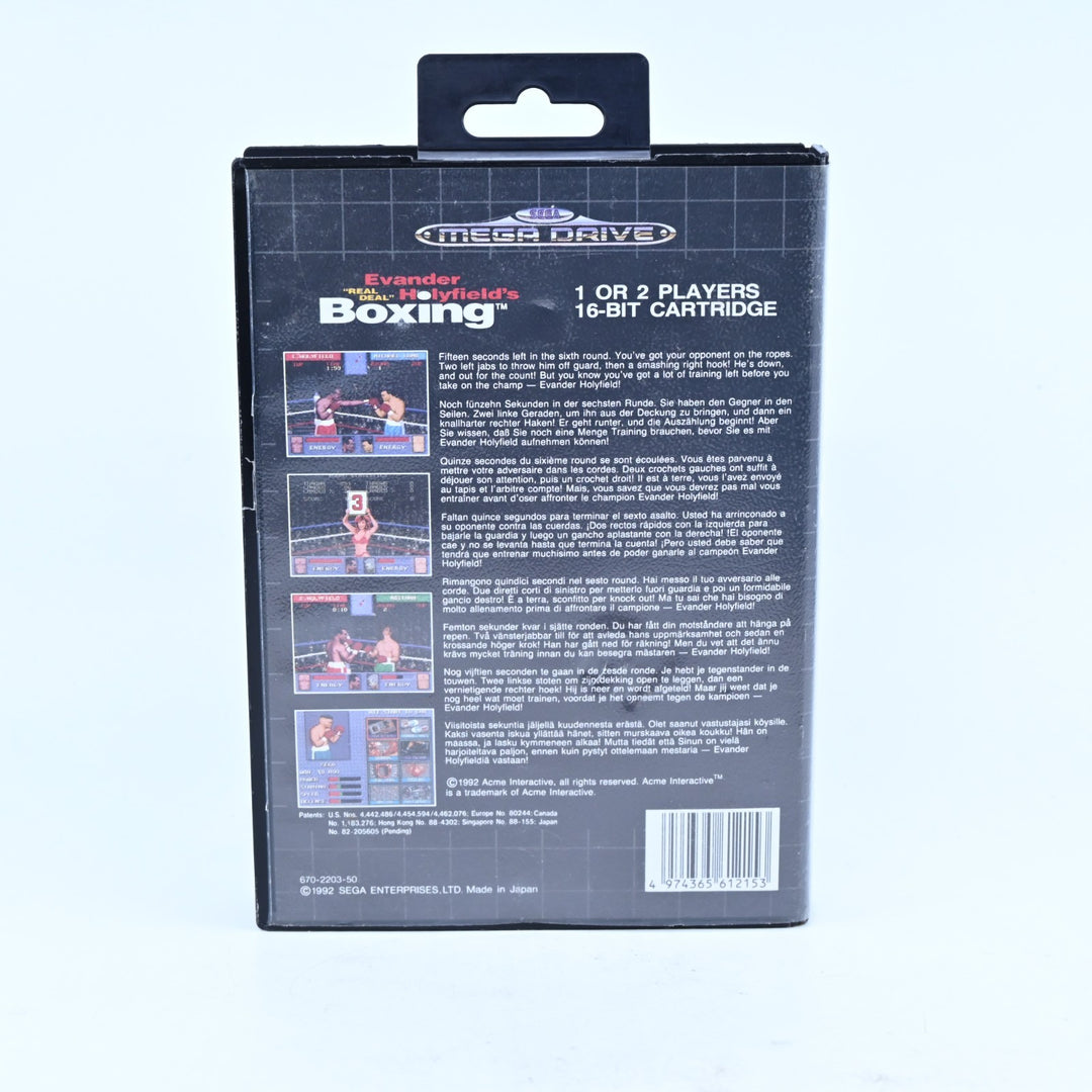Evander Holyfield's Boxing - Sega Mega Drive Game + Manual - PAL - FREE POST!