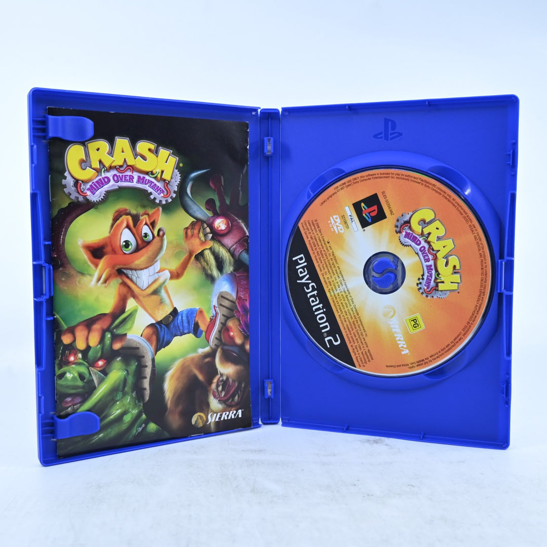 Crash Mind Over Mutant - Sony Playstation 2 / PS2 Game + Manual - PAL