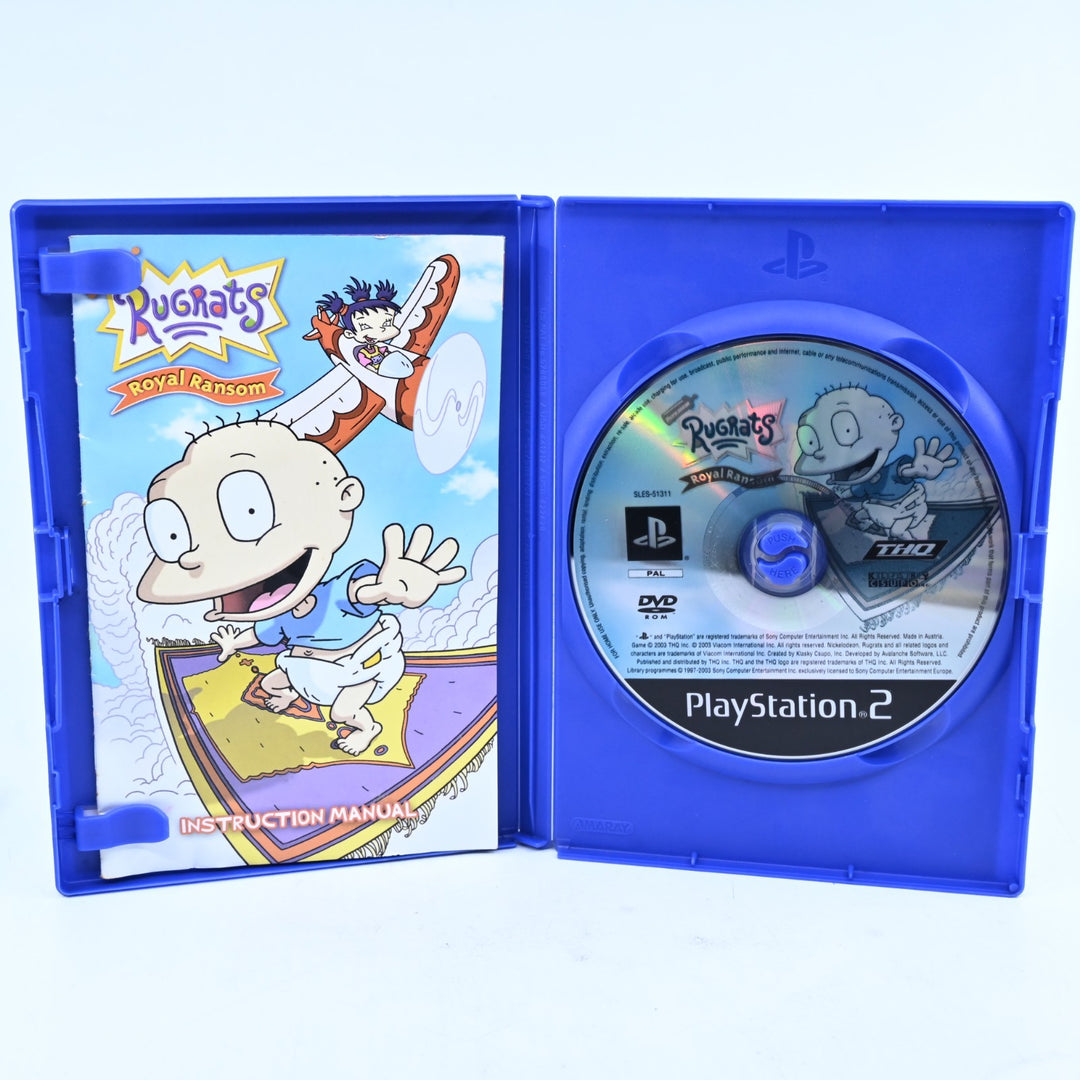 Rugrats Royal Ransom - Sony Playstation 2 / PS2 Game + Manual - PAL - MINT DISC!