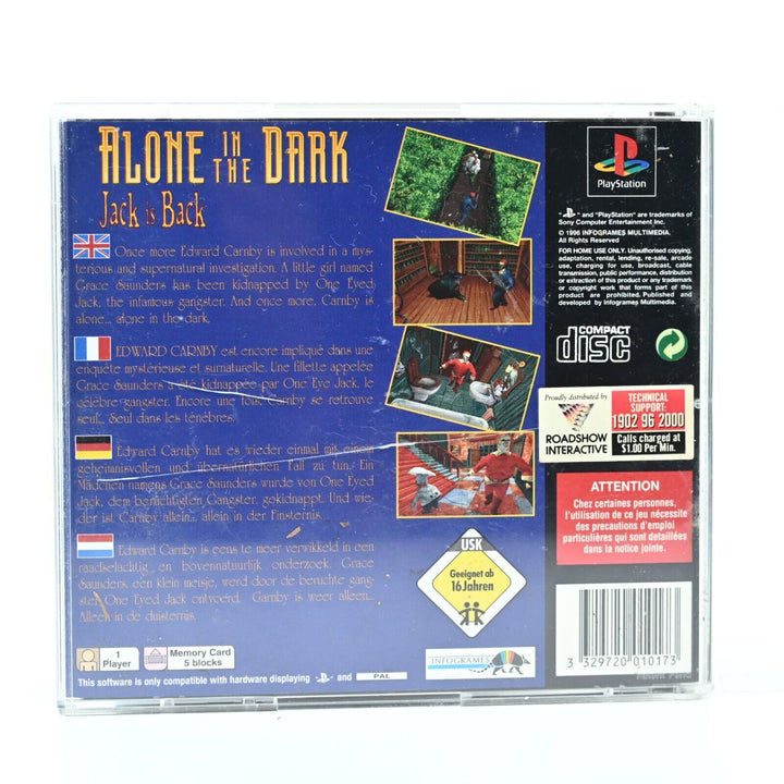 Alone in the Dark: Jack is Back- Sony Playstation 1 / PS1 Game - PAL