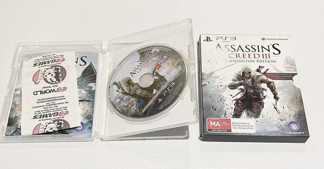 Assassin's Creed III 3 Washington Edition - Sony Playstation 3 / PS3 Game