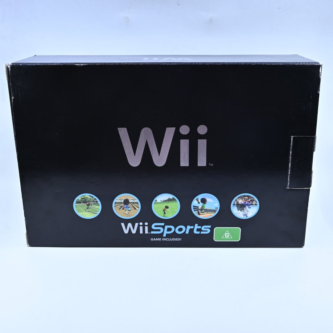 UNUSED! Wii Sports Pack - Black - Nintendo Wii Boxed Console - AUS PAL