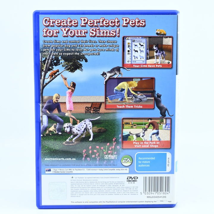 The Sims 2 Pets - Sony Playstation 2 / PS2 Game + Manual - MINT DISC!