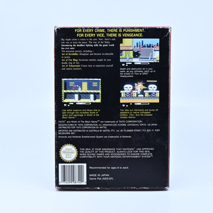 Wrath of the Black Manta - Nintendo Entertainment System / NES Boxed Game - PAL