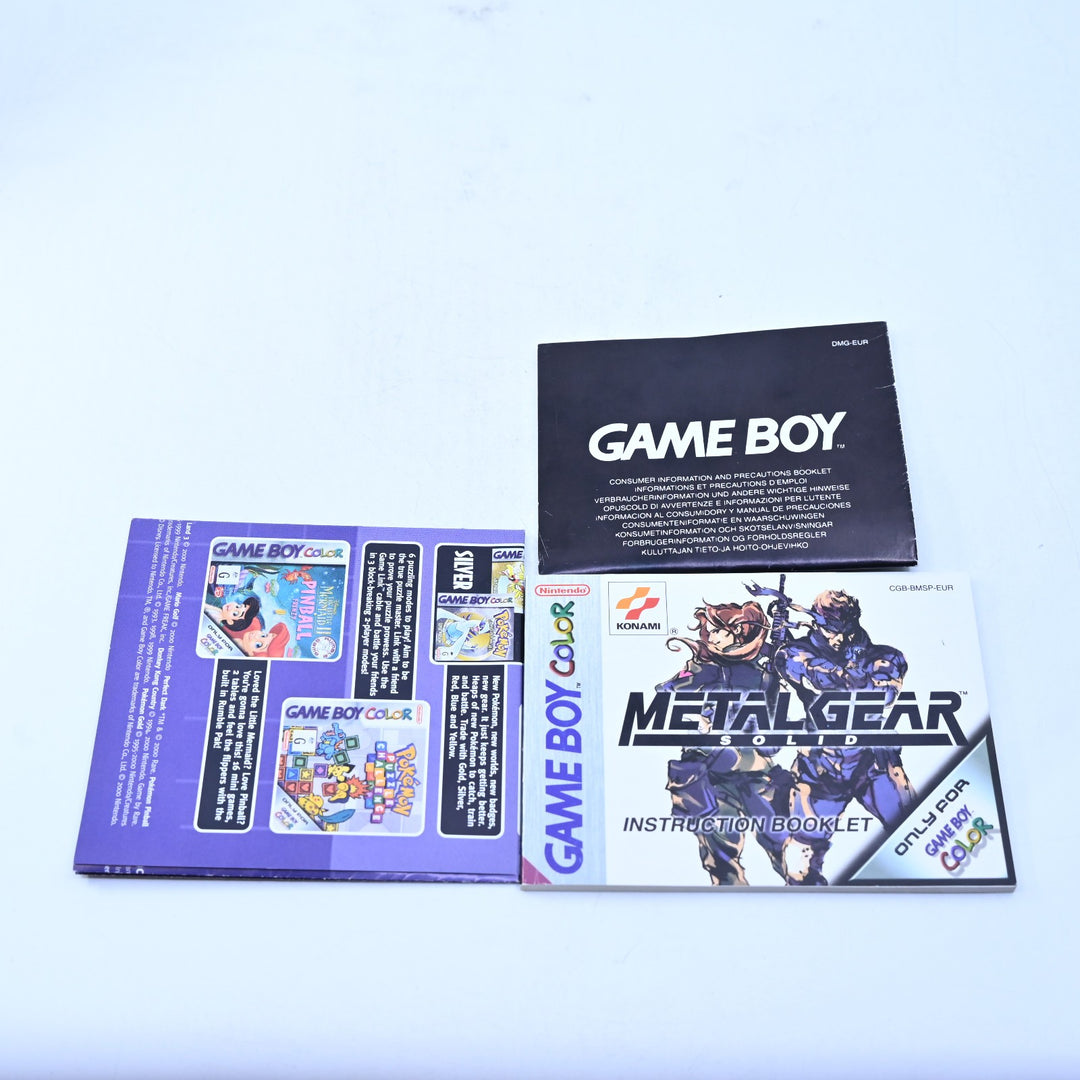 Metal Gear Solid - Nintendo Gameboy Color Boxed Game - PAL - FREE POST!