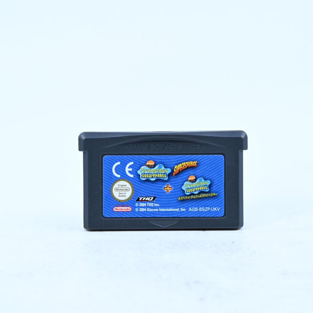 SpongeBob Squarepants SuperSponge + Battle For Bikini Bottom - GBA Game - PAL