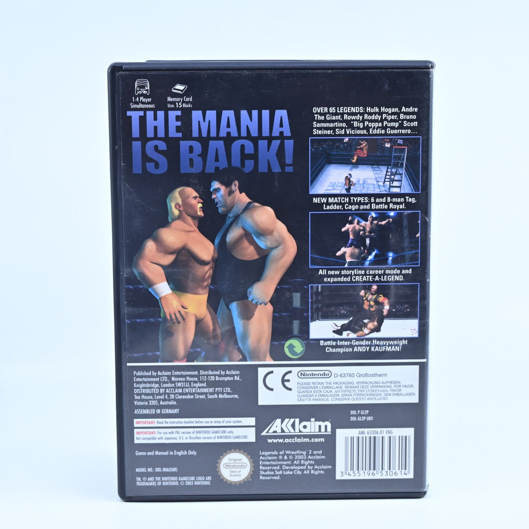 Legends of Wrestling II - Nintendo Gamecube Game - No Manual - PAL - FREE POST!