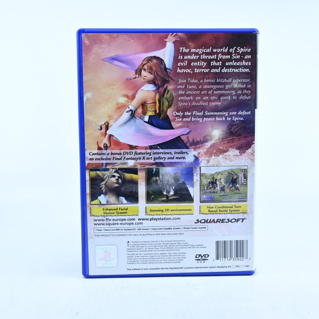 Final Fantasy X - Sony Playstation 2 / PS2 Game + Manual + DVD - PAL