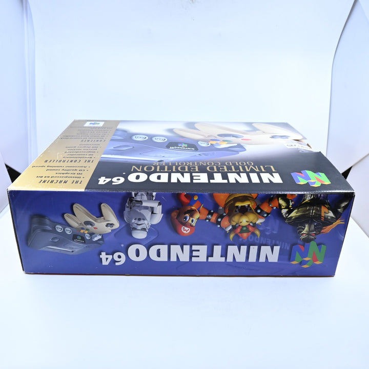 Limited Edition Gold Controller N64 / Nintendo 64 Boxed Console - PAL
