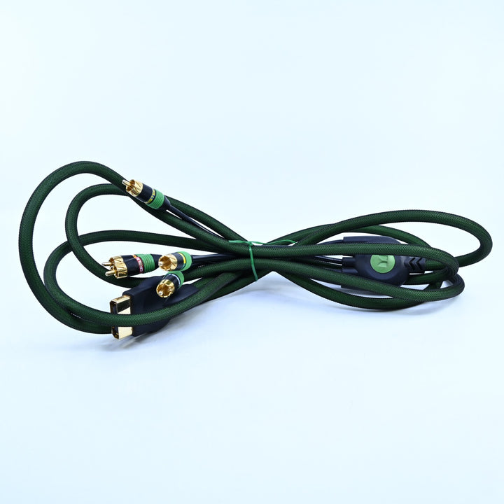 Original Monster - Gold Tip Braided Component Cable - Original Xbox Accessory