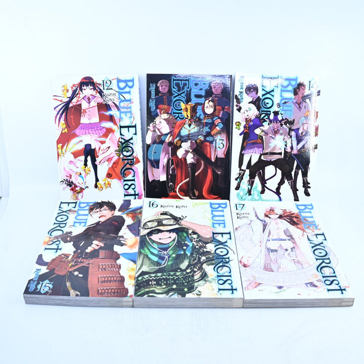 Blue Exorcist - Volumes 1-5 + 11-17 - Kazue Kato - Viz Media - Manga Lot