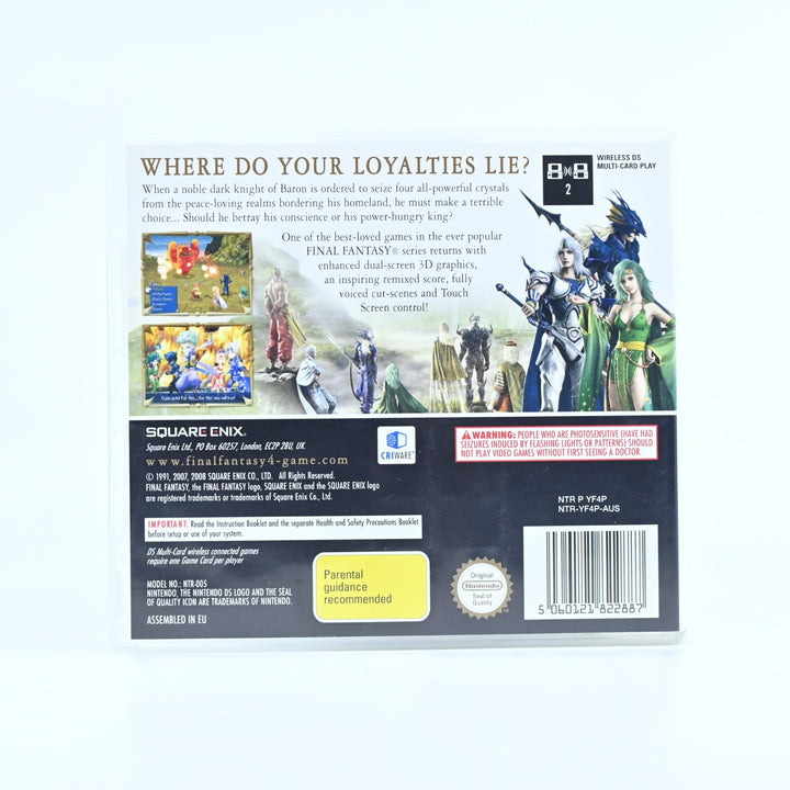 Final Fantasy IV - Nintendo DS Game - PAL + Manual - FREE POST!