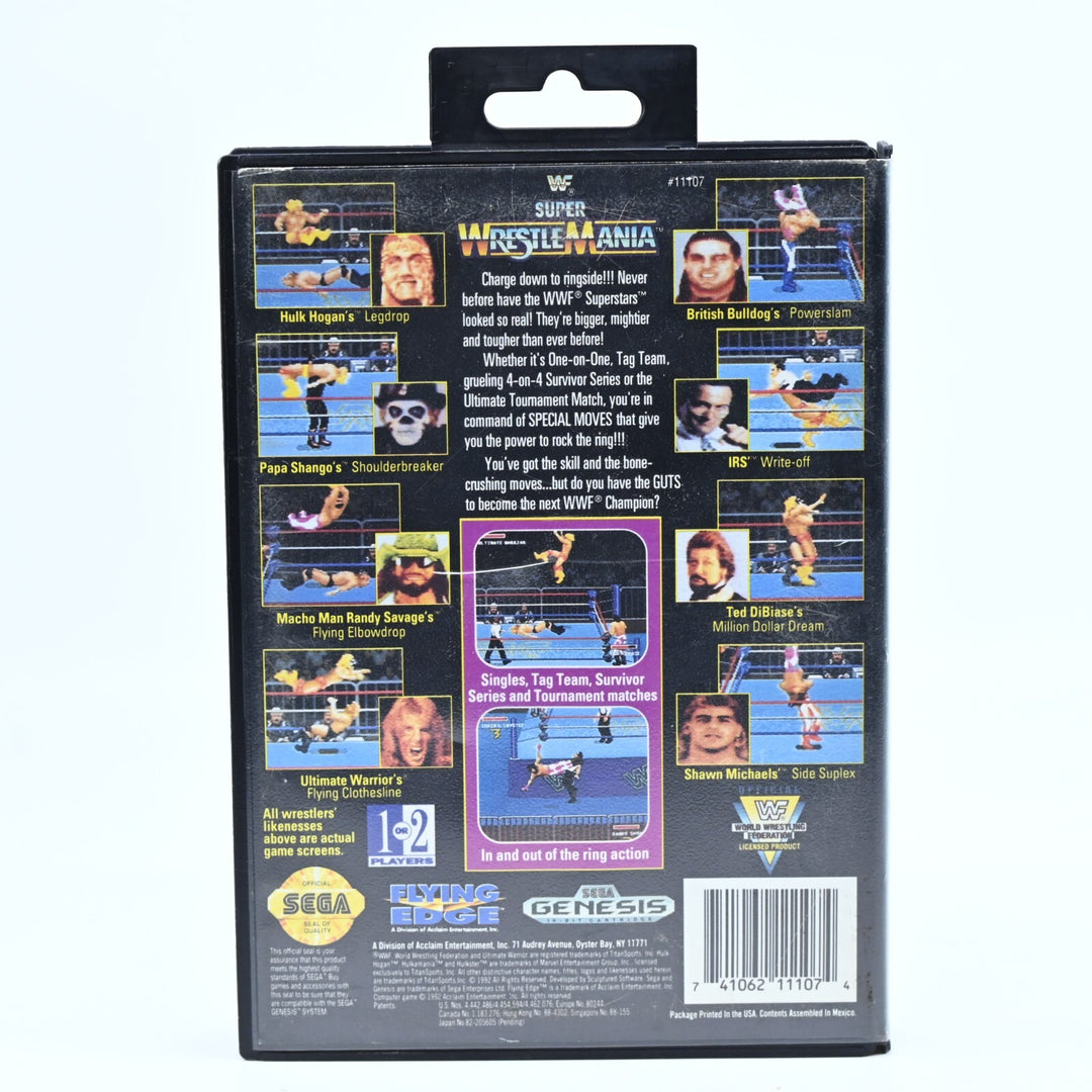 WWF Super Wrestlemania - Sega Genesis Game + Manual - FREE POST!
