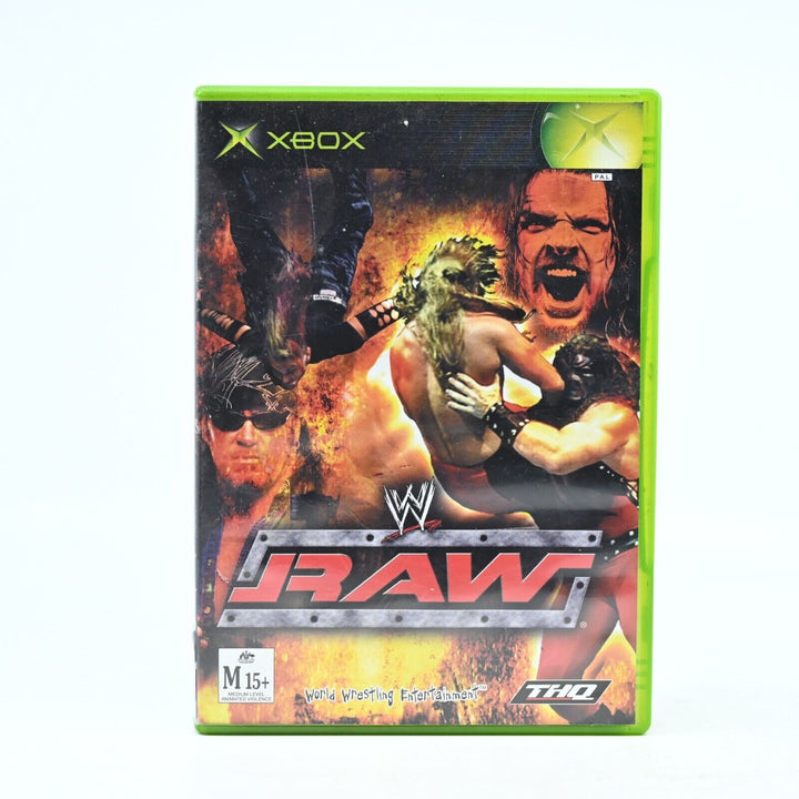 WWF Raw - Original Xbox Game + Manual - PAL - MINT DISC!