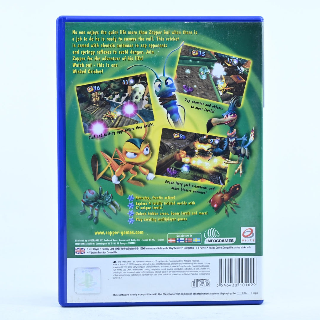 Zapper: One Wicked Cricket! - Sony Playstation 2 / PS2 Game + Manual - PAL
