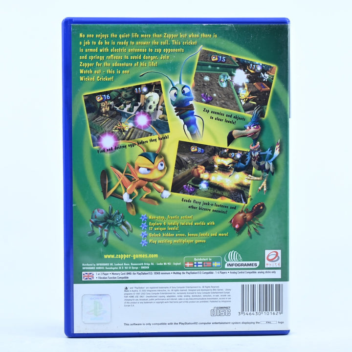 Zapper: One Wicked Cricket! - Sony Playstation 2 / PS2 Game + Manual - PAL
