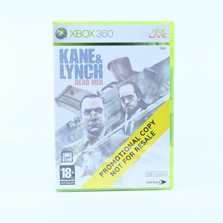 SEALED! Kane & Lynch: Dead Men - Promotional Copy - Xbox 360 Game + Manual