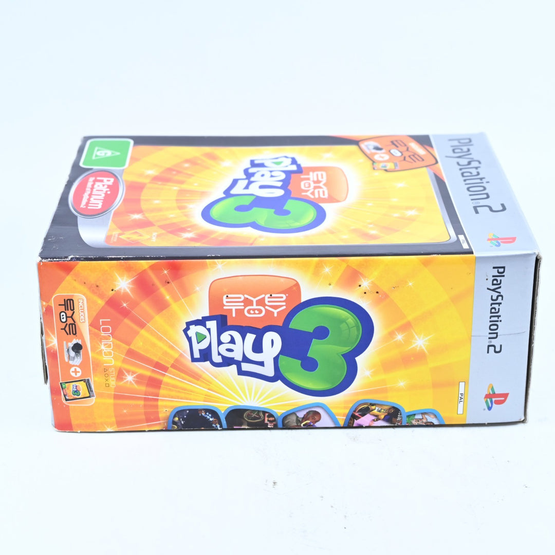 EyeToy Play 3 Camera Bundle - Sony Playstation 2 / PS2 Game + Manual - PAL