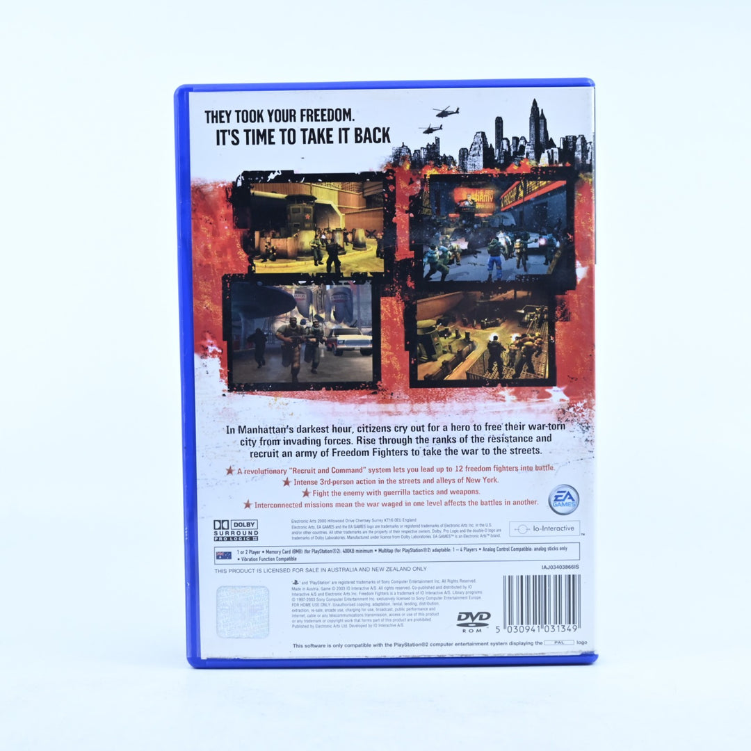 Freedom Fighters - Sony Playstation 2 / PS2 Game + Manual - PAL - MINT DISC!
