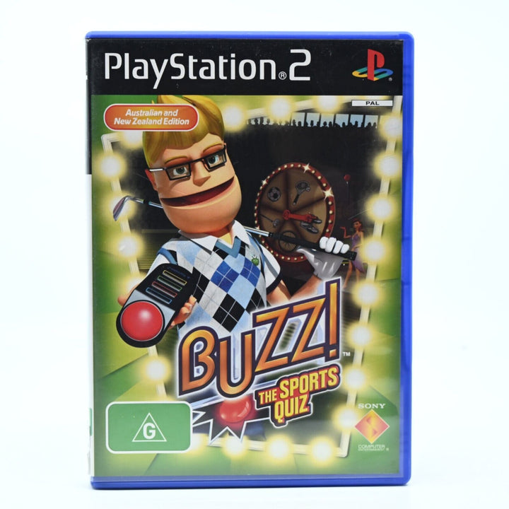 Buzz!: The Sports Quiz - Sony Playstation 2 Game + Manual - NEAR MINT DISC!