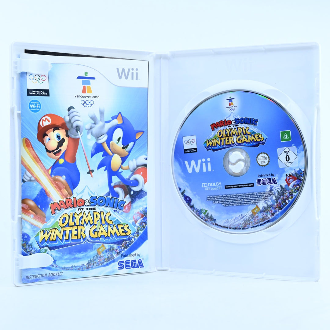 Mario & Sonic at the Olympic Winter Games - Nintendo Wii Game + Manual