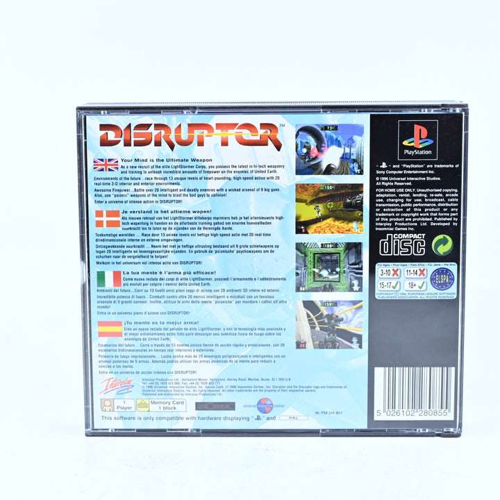 Disruptor - Sony Playstation 1 / PS1 Game + Manual - PAL - MINT DISC!
