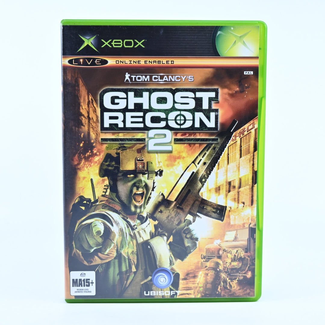 Tom Clancy's Ghost Recon 2 - Original Xbox Game + Manual - PAL - MINT DISC!