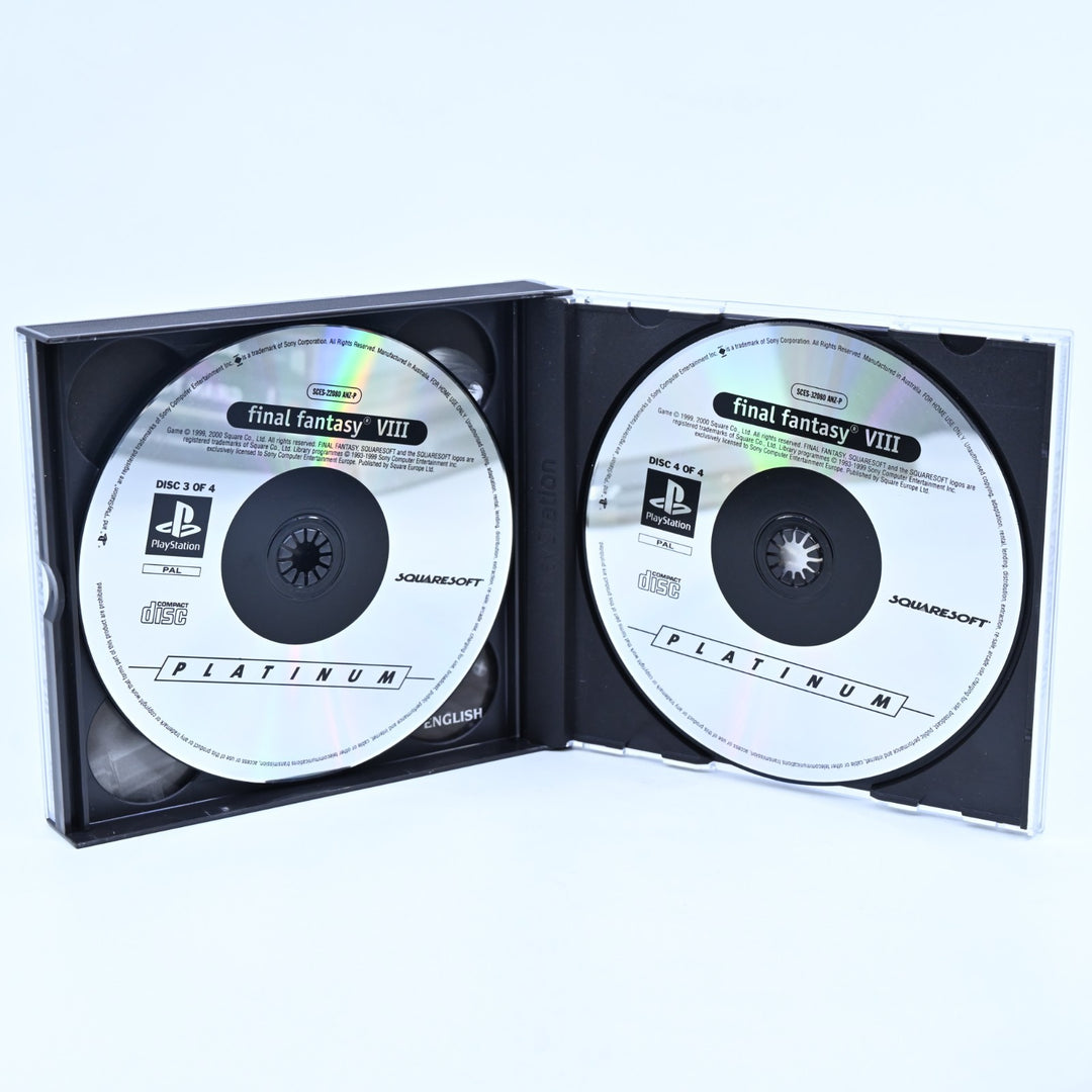 Final Fantasy VIII 8 - Sony Playstation 1 / PS1 Game + Manual - PAL - MINT DISC!