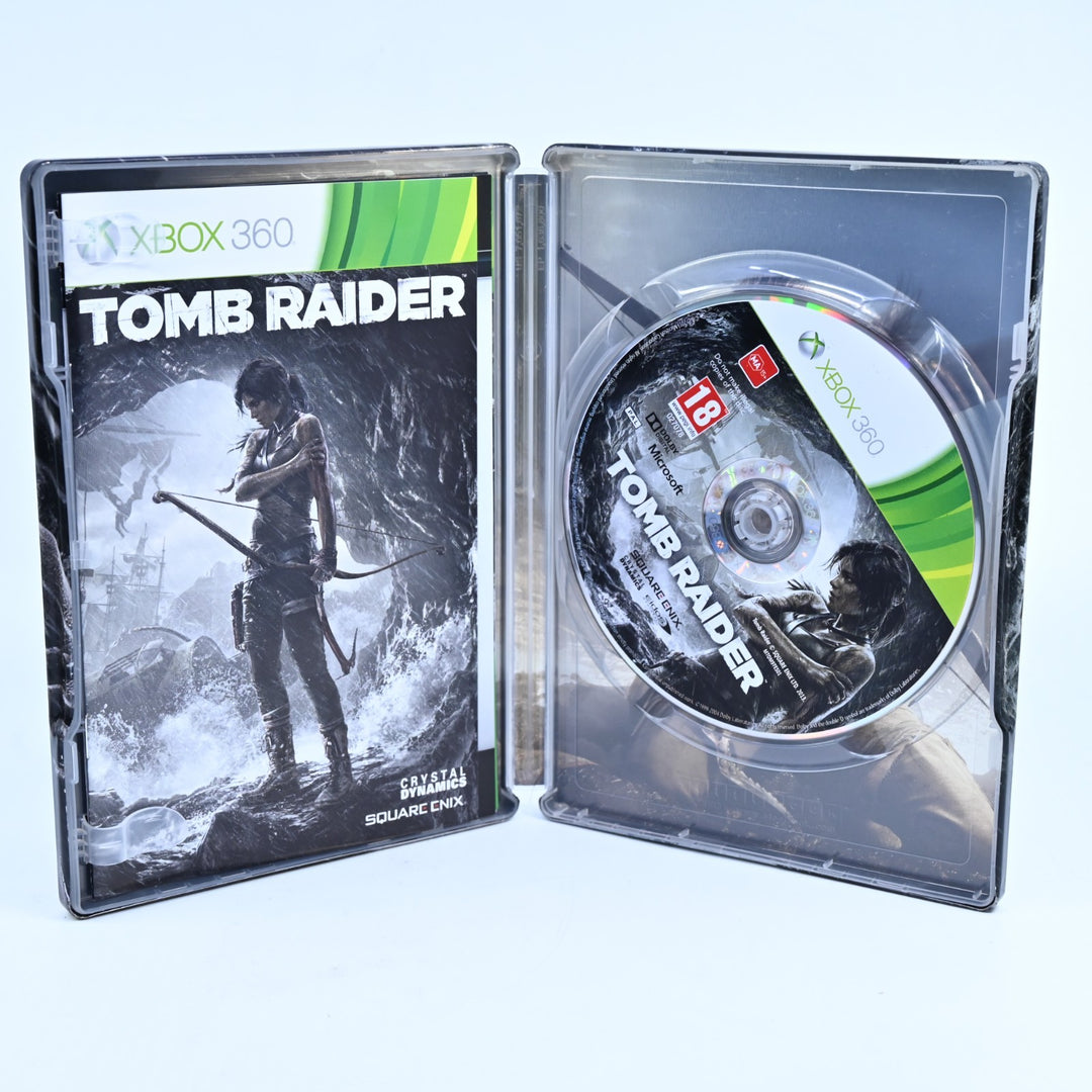 Tomb Raider - Steelbook Edition - Xbox 360 Game + Manual - PAL - MINT DISC!