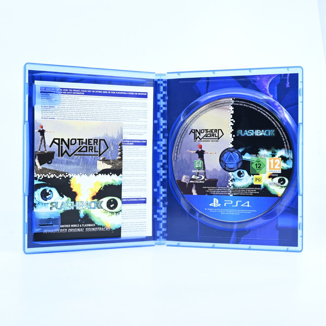 AS NEW! Another World | Flashback - Sony Playstation 4 / PS4 Game - FREE POST!