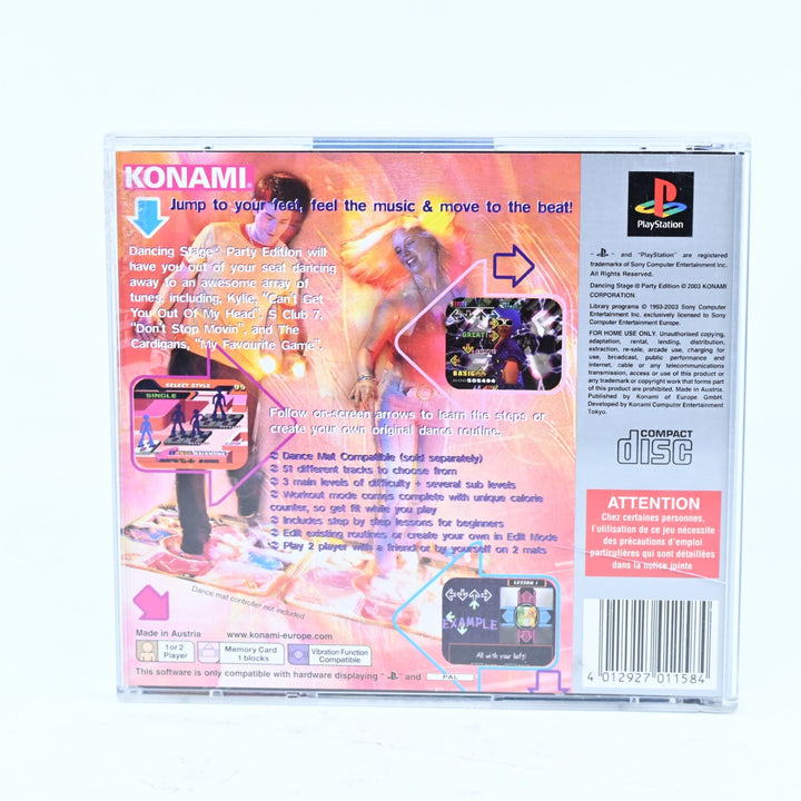 Dancing Stage Party Edition - Sony Playstation 1 / PS1 Game + Manual - PAL