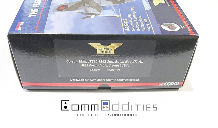 AS NEW! Corgi 1:72 AA33015 - Corsair MKII JT590 1842 Sqn - Royal Navy Plane