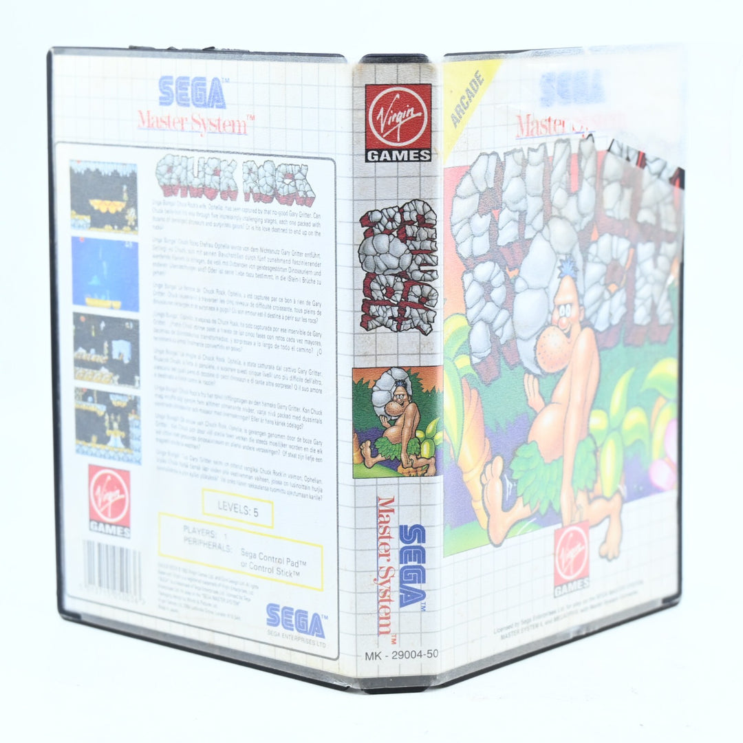 Chuck Rock - Sega Master System Game - No Manual - PAL - FREE POST!