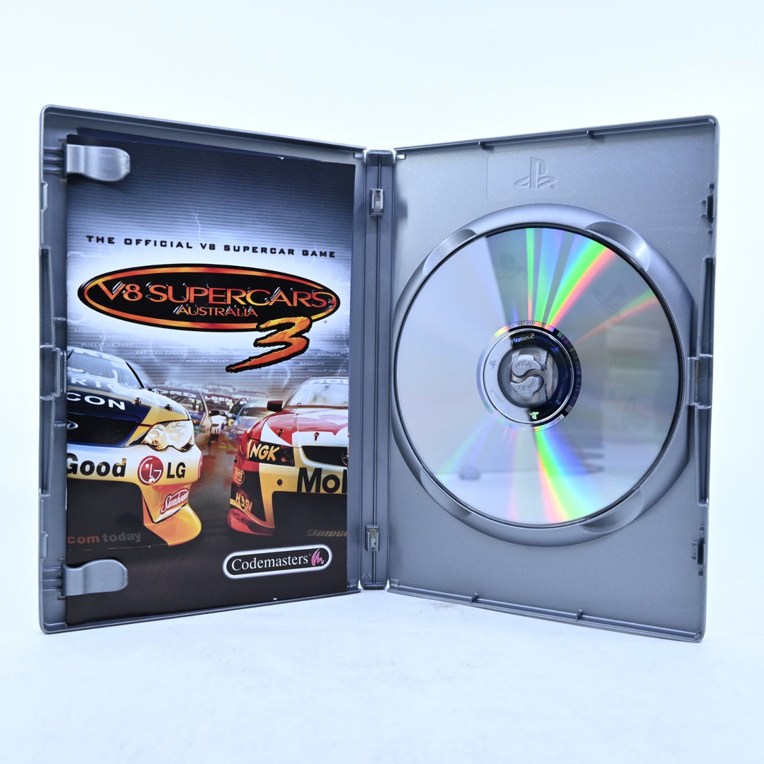 V8 Supercars Australia 3 - Sony Playstation 2 / PS2 Game + Manual - PAL