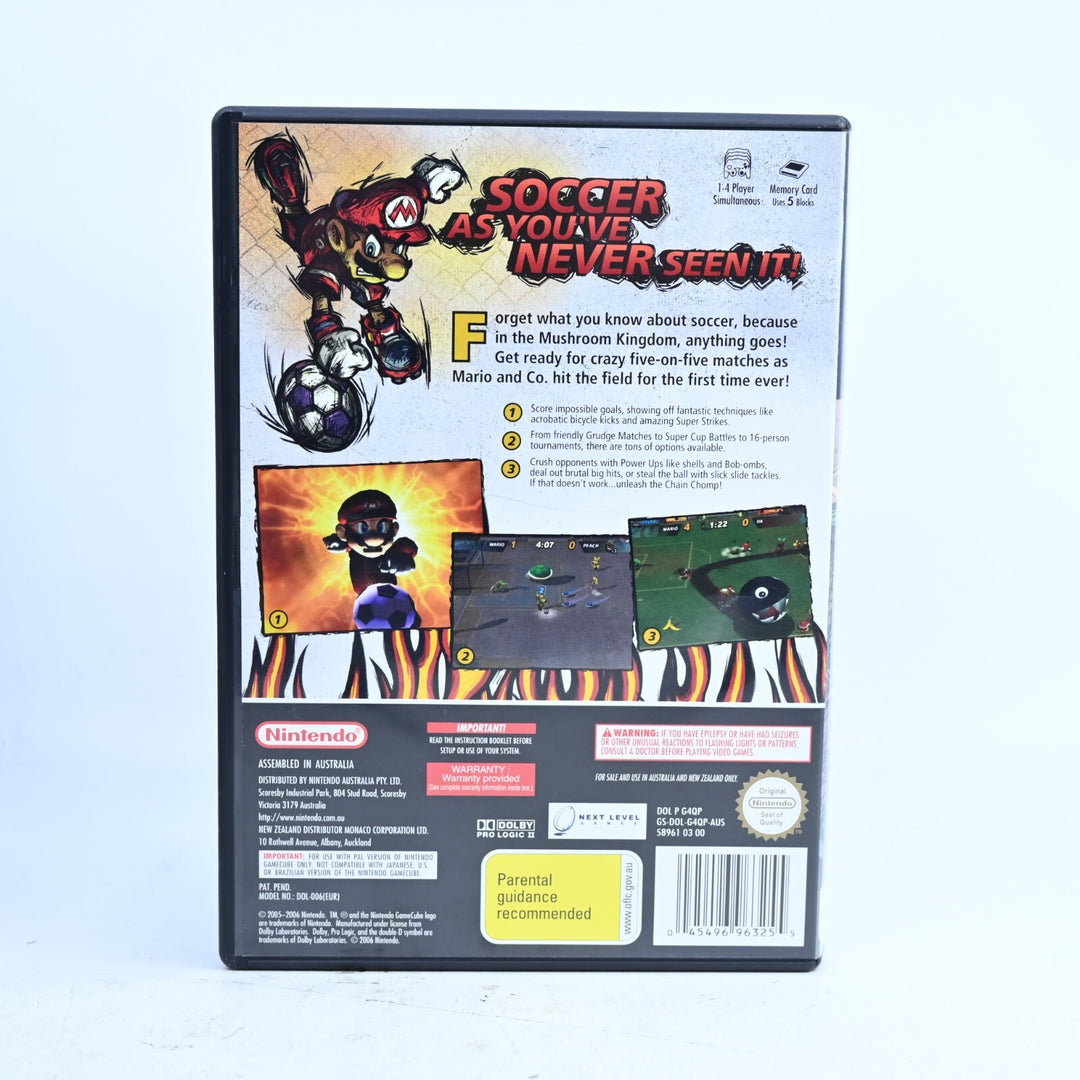 Mario Smash Football - Nintendo Gamecube Game + Manual - PAL - FREE POST!