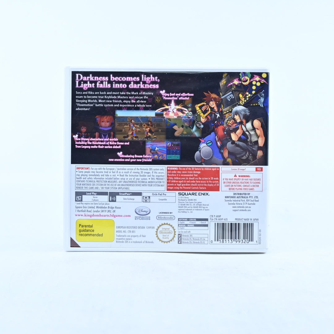 Kingdom Hearts 3D Dream Drop Distance - Nintendo 3DS Game + Manual + AR Cards