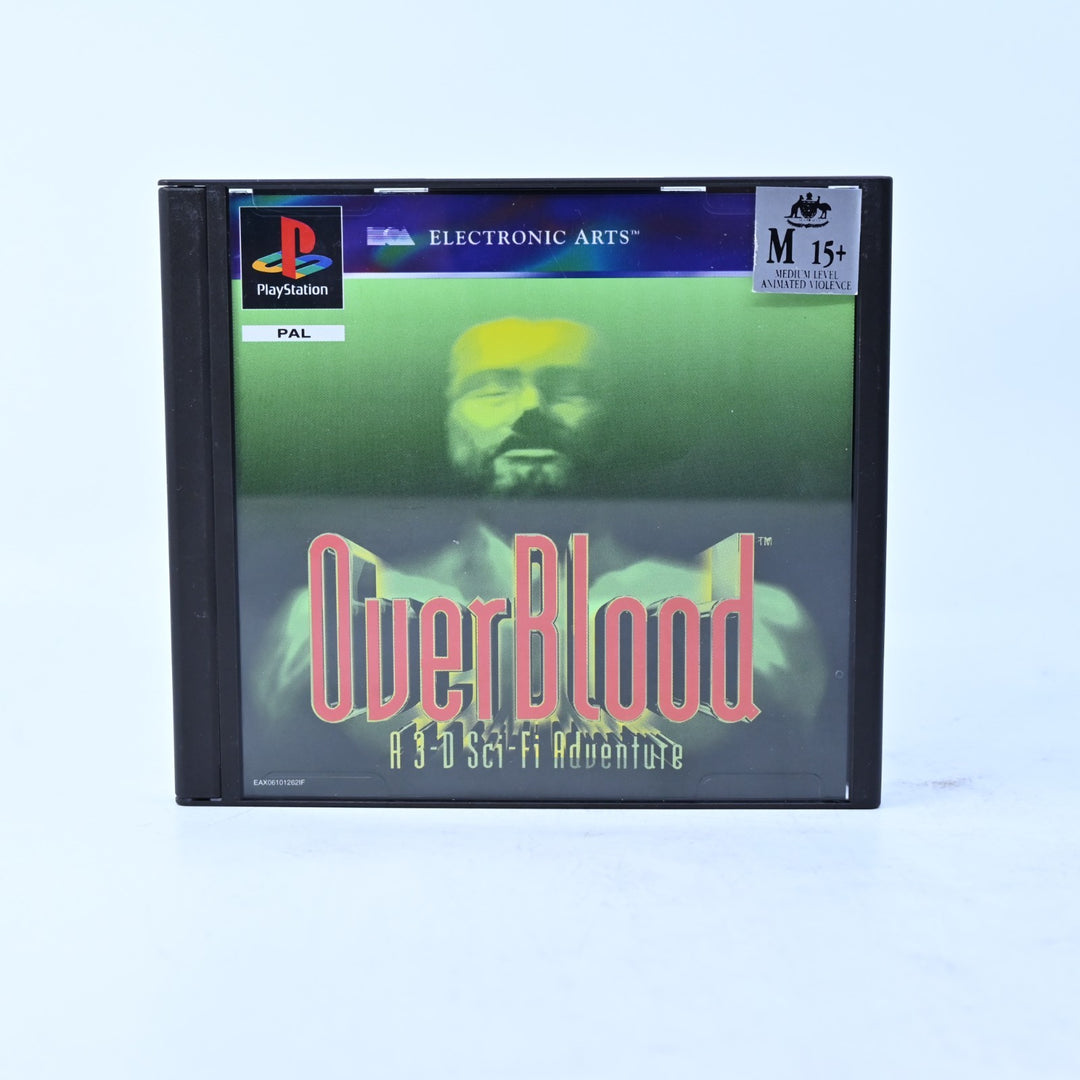 Overblood - Sony Playstation 1 / PS1 Game + Manual - PAL - MINT DISC!