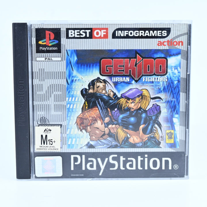 Gekido Urban Fighters - Sony Playstation 1 / PS1 Game + Manual - PAL