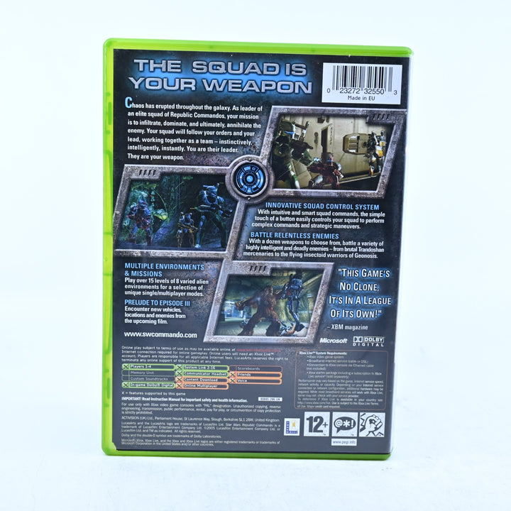Star Wars Republic Commando - Original Xbox Game + Manual - PAL - MINT DISC!