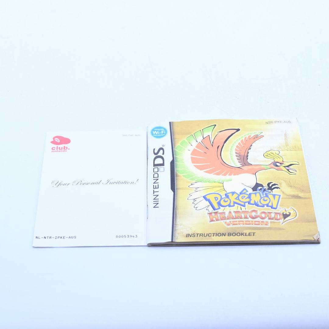 Pokemon HeartGold - Nintendo DS Game - AUS PAL + Manual - Heart Gold