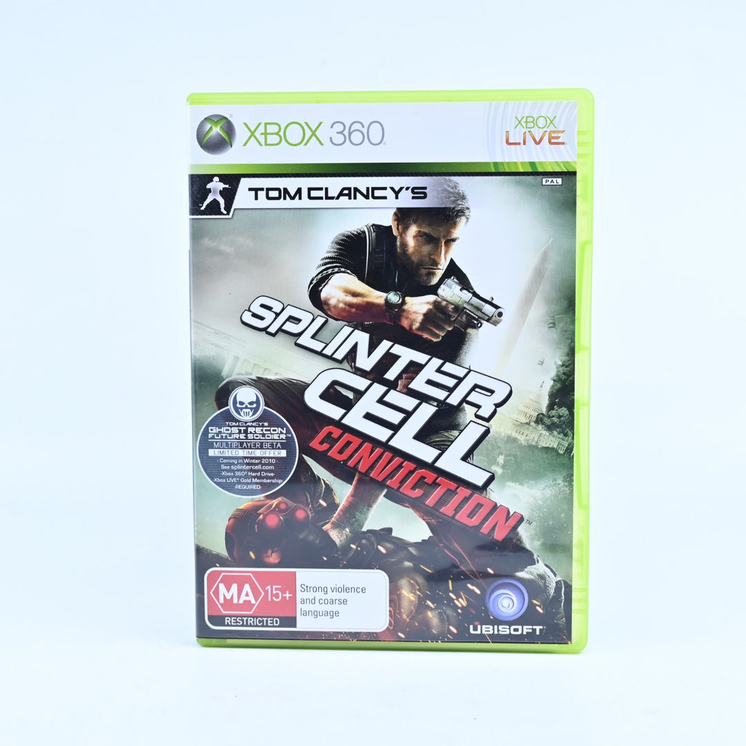 Tom Clancy's Splinter Cell: Conviction - Xbox 360 Game + Manual - PAL