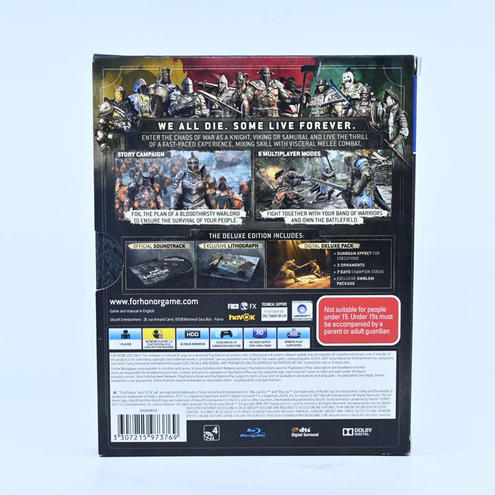 For Honor - Deluxe Edition - Sony Playstation 4 / PS4 Game - MINT DISC!